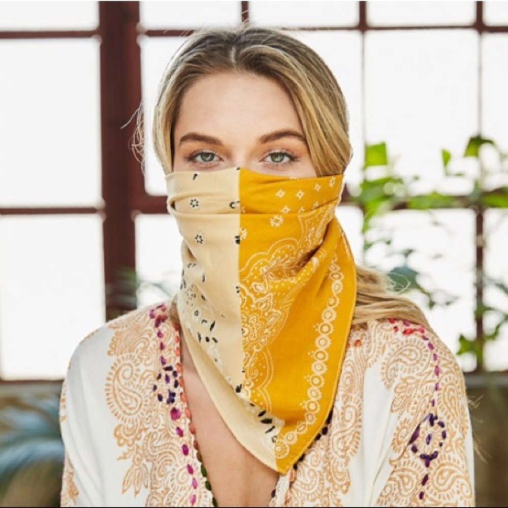Last 1 New Two Toned Bandana Face Mask